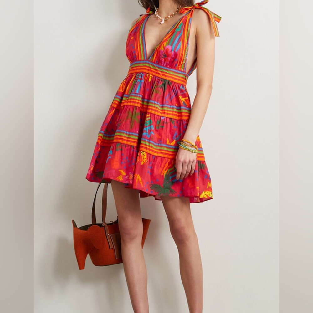 FARM Rio Good Vibes Mini Dress